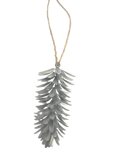 NEW PINECONE DESIGN METAL HANGING ORNAMENT HIGH QUALITY METAL <b>CHRISTMAS</b> <b>TREE</b> DECORATION BEST SELLING - Product Image 1