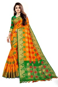 Banarasi — saree en soie Jacquard, nouvelle Collection de styliste, meilleur prix - Product Image 4