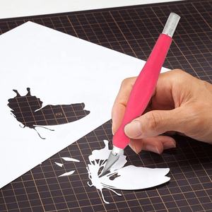 Mango de aluminio delgado con mango de goma suave TPR, mango de mango SK5, cuchilla de precisión, arte, hobby, cuchillo artesanal - Product Image 2