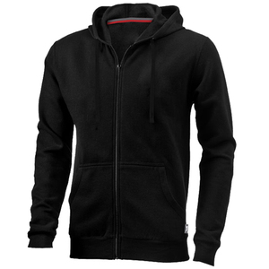 Sweat à capuche zippé en molleton uni pour homme, collection automne-hiver, avec broderies et imprimés numériques - Product Image 4