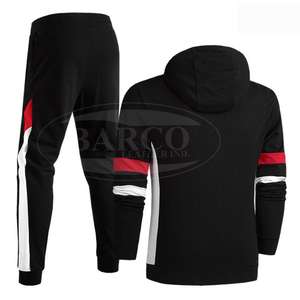 Survêtement de saison d'hiver pour hommes personnalisé de haute qualité 100% coton avec logo à fermeture éclair caractéristique tissu polaire - Product Image 5