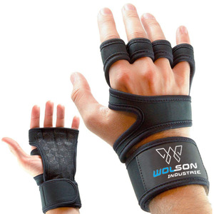 Guantes de levantamiento de pesas con logotipo personalizado para gimnasio Hombres Mujeres disponibles Entrenamiento Fitness Levantamiento de pesas Guantes de gimnasio Hombres Unisex - Product Image 4