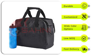 Sac de transport pour bouteilles d'eau de sport à double fermeture éclair en tissu résistant de qualité supérieure, très vendu, prend en charge 8, 10, 12, 16 bouteilles - Product Image 2