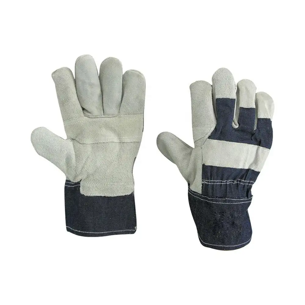 Superior Safety Working Gloves Leather/Jean/Cotton Gloves