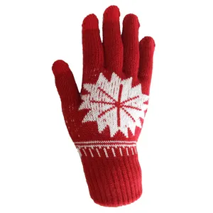 Gants chauds d'hiver en acrylique, avec Design personnalisé par Sublimation, vente en gros,