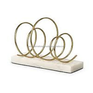 Étagère à pain grillé à cinq niveaux en acier inoxydable plaqué or, non pliable, moderne, durable et éco-responsable pour le rangement de cuisine - Product Image 5