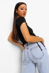 เสื้อยืดครอปออกกำลังกายสำหรับผู้หญิง พิมพ์ลายกราฟิก เสื้อครอปพิมพ์โลโก้ตามสั่ง เสื้อยืดลำลองสำหรับออกกำลังกาย - Product Image 2