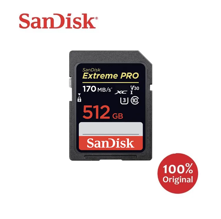 सबसे अच्छी कीमत 512GB माइक्रो स्मृति एसडी कार्ड Sandisk प्रो