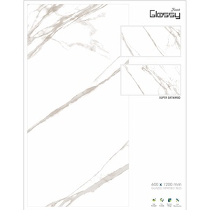 Carrelages de sol modernes en céramique vitrifiée en bois finition brillante conception classique salle de bain utilisation extérieure isolation thermique 600x1200mm - Product Image 3