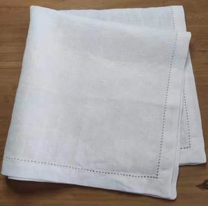 ขายส่งที่มีคุณภาพสูงบริสุทธิ์100ธรรมชาติฝรั่งเศสผ้าลินินสีขาว Hemstitched เย็บปักถักร้อยค็อกเทลผ้าเช็ดปาก - Product Image 6