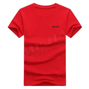 Top Quality O collo Casual colorato Spandex poliestere T-shirt all'ingrosso di ultima progettazione di cotone oversize fatto su misura da uomo T Sh