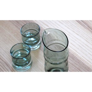 Quality Glassware for Rice Wine Manufactured in Japan 8681-GR Green Bamboo Three-Piece <b>Set</b> of Vessel for Drinking - Product Image 6