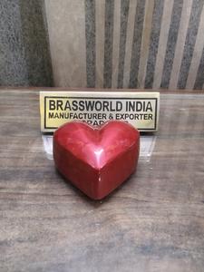 Recuerdo de Corazón De Guijarro, urna de cremación, suministros funerarios, Brassworld, India - Product Image 3