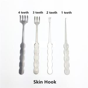 Retractor de Piel Freer con Gancho de Acero Inoxidable, Instrumento Quirúrgico Veterinario Manual - Product Image 2