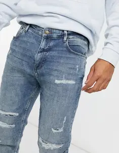 جينز رجالي جذاب جديد إصدار 2024 جينز رجالي مريح ومتمدد عالي الجودة مخصص عالميًا