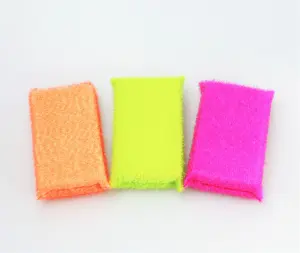 Top quality SPF-5 kitchen use dish washing sponge,polyester sponge Brush sponge very tough edge cleaning easily