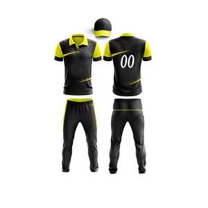 Camiseta y Pantalones de Cricket Personalizados para Hombre, Nuevos Diseños, Conjuntos de Cricket Sublimados Lisos, 100% Poliéster, Alta Calidad - Product Image 5