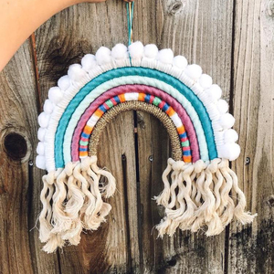 Handmade Essentials Fiber Rainbow Wall Hanging, Large - Product Image 1