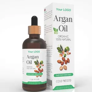 Minyak Rambut Argan, Label Pribadi Perbaikan Organik Alami Perawatan Kerusakan Rambut Maroko 100Ml