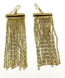 Pendientes de borla con forma de gota de agua para mujer, aretes de aleación de aceite, estilo étnico - Product Image 5