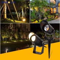 Produit chaud COB longue durée de vie étanche 3000k led spot extérieur jardin de spike paysage lumières