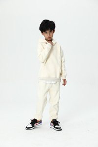 Ensemble de survêtement en molleton pour enfants, personnalisé, 2 pièces, jogging pour garçons, vêtements de sport, 100% coton - Product Image 5