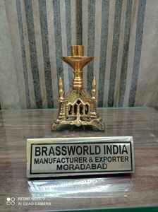 BRASS CHURCH ALTER SMALL CANDLE STICK CHURCH SUPPLIES - Product Image 5