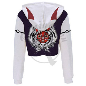 Bajo MOQ Nueva llegada Mujeres Crop Top sudaderas Fábrica al por mayor logotipo personalizado sudaderas con capucha recortadas Venta al por mayor Sudaderas con capucha - Product Image 2