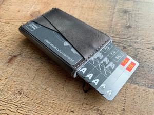 Porte-cartes de crédit en cuir véritable imperméable avec logo personnalisé, unisexe, pop-up MCR-0163 - Product Image 2