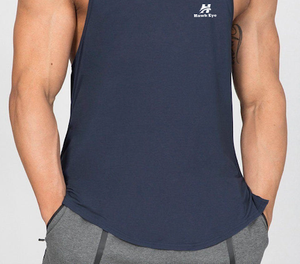 Chalecos de poliéster 100% ajustados de secado rápido para hombre, camiseta sin mangas personalizada con logotipo, camiseta sin mangas para correr para hombre, camiseta sin mangas para gimnasio, chalecos para hombre - Product Image 5