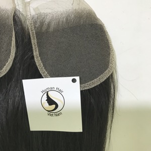 Barato virginal brasileño cutícula alineada 4x4 de cierre de encaje con 2 paquetes de Vietnam paquetes de pelo con cierre de cabello humano recto - Product Image 2