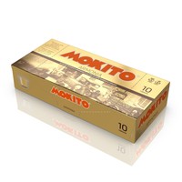 Mokito ARMONIA pour capsules de café compatibles, mélange italien torréfié foncé Arabica Robusta, doux, sans graisses trans, boîte de 10