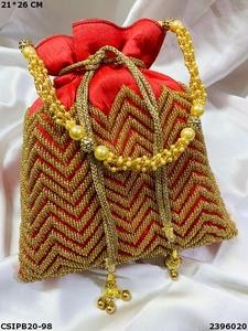 Sac de soirée de créateur Bridal Potli Batwa Style - Product Image 4