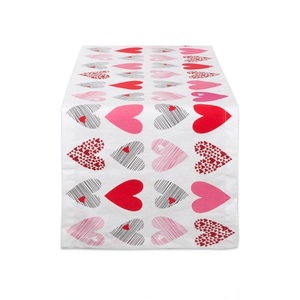 Camino de mesa de lino con estampado navideño certificado GOTS de algodón orgánico, decoración de fiesta/CENA DE Año Nuevo para el hogar, boda, mesa de Nochevieja - Product Image 3