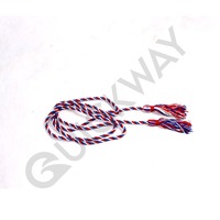Cordons tressés enduits de haute qualité à prix raisonnable pour uniformes cérémoniels, accessoires vestimentaires, couleur personnalisée, écologiques