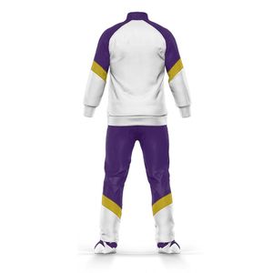 Ensemble de survêtement d'hiver grande taille de qualité supérieure pour le fitness et le jogging, motif uni, avec sweat-shirt et pantalon de jogging 100 % coton - Product Image 6