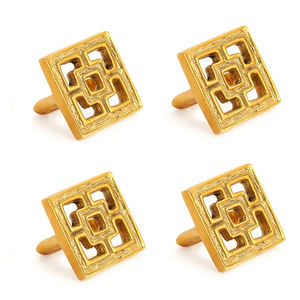 แหวนผ้าเช็ดปากทองเหลืองทองแหวนผ้าเช็ดปากทองเหลืองแข็ง - Product Image 6