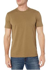 Camiseta de Hombre de Algodón/Poliéster Premium, Tejido de Punto de Alta Calidad, Color Sólido, Personalizable con Logotipo, al por Mayor, Marrón, Ligera y Transpirable - Product Image 2