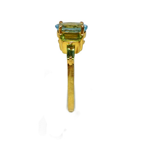 Sterling <b>Silver</b> 925 Supplier Wholesaler Custom Handmade Unisex Party Wear <b>Man</b> Amethyst Peridot Blue Topaz Unique Gemstone <b>Ring</b> - Product Image 5