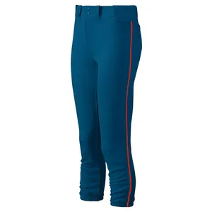 Women's Fastpitch Softball Pants Tight Belted Piped Baseball Pants Custom Team Logo Baseball Pants