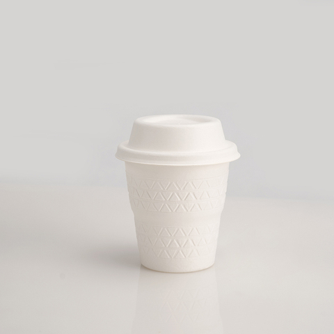Dome Cover Demitasse Biodegradable Disposable Coffee Cup Lid Stopper