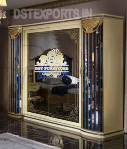 Muebles de Dormitorio Clásicos Tallados a Mano, Juego de Muebles de Dormitorio Vintage de Lujo, Muebles de Dormitorio Modernos con Acabado de Respaldo Alto - Product Image 3