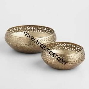 Mármol negro elegante con cuencos de metal Diseño de decoración estándar Nuevos cuencos modernos elegantes para servir a un precio razonable - Product Image 3