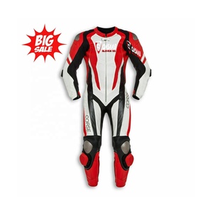Combinaison OEM professionnelle en cuir PU style moto de course Protection respirante personnalisée pour adultes - Product Image 6