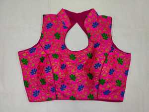 Designer Party Wear Sleeveless Lahenga Choli Full Length Free Size Daily Ready to Wear Cotton Silk Stone Work Ladies Blouse Apparel - Product Image 6