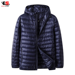 Chaqueta acolchada con capucha resistente al agua y ligera de alta calidad para hombre, diseño de cremallera, soporte Vintage, informal de negocios, nuevo invierno - Product Image 3