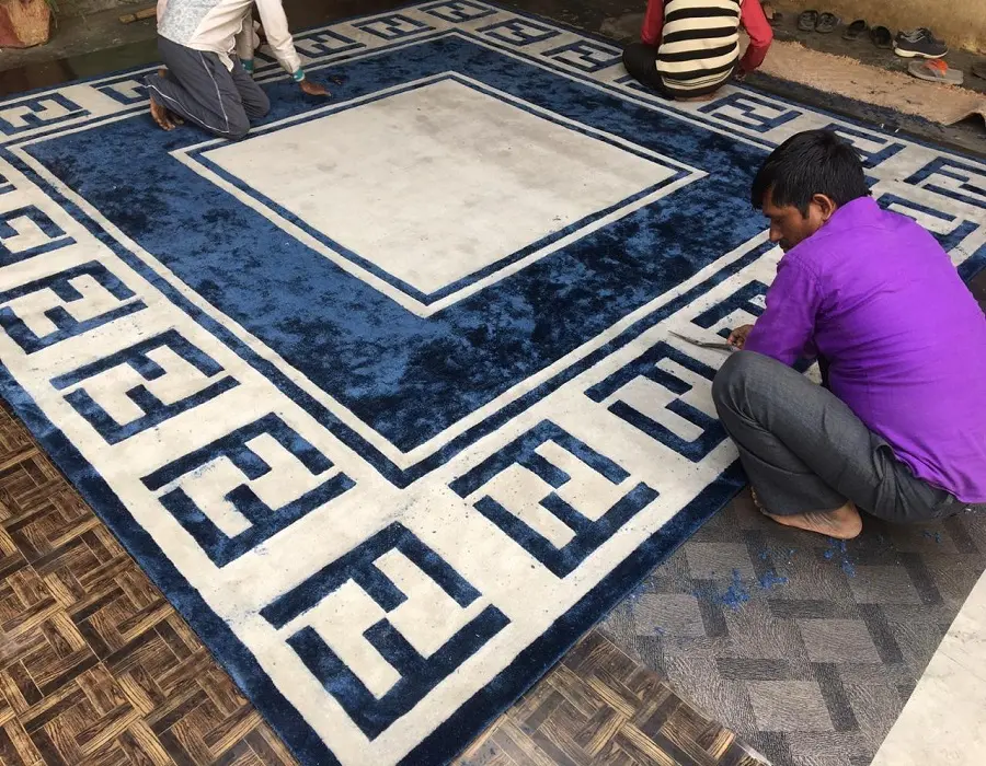 סיטונאי מותאם אישית יד מצויץ שטיח ושטיח לסלון ריצוף שטיחים מחיר