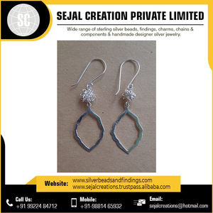 Fourniture directe d'usine Boucles d'oreilles en pierres précieuses en argent sterling 925 Conception de cerceau mignon avec agate pour les occasions de mariage des femmes - Product Image 5