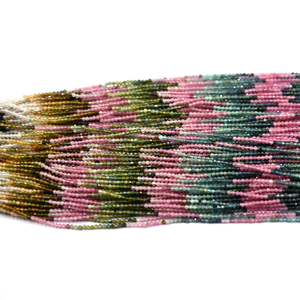 Multi <b>Color</b> Tourmaline 2 to 2.5 to 2.5 to 3 MM Rondelle Shape Faceted <b>Beads</b> Strand 13 Inch 8-9 Carat for Jewelry Making - Product Image 3