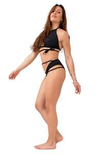 Shemax 2023 Top vente de haute qualité personnalisé en gros haut et bas pôle vêtements de danse ensemble découpé noir vêtements de danse ensemble - Product Image 6